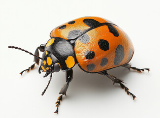 Fototapeta premium Bug Isolated on White: Beetle Cute Bug Insect, Entomology, Illustration