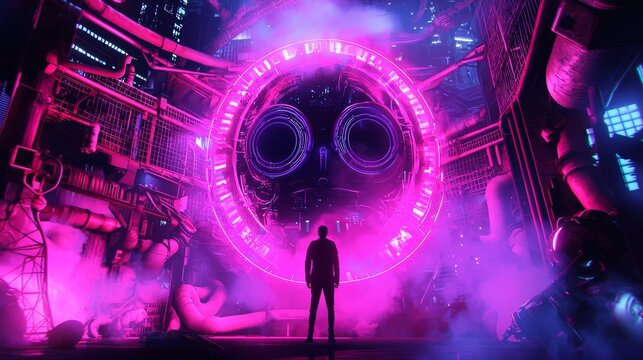 Psychedelic music video background for UK Techno, rock, opera, hip-hop, grunge, electropop track "Nothing to Lose"