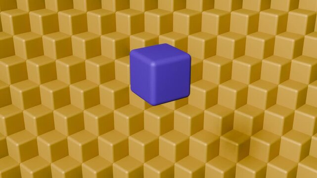 rotating cube, abstract cube background