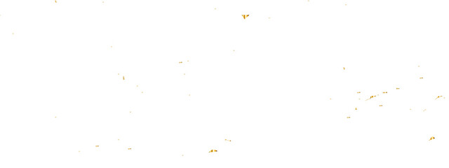 Vector gold particles confetti glitter on transparent background.  Gold sparks and doted golden glitter special light effect celebration background. 