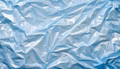 Obraz premium crinkled plastic wrap texture with glossy surface, crumpled paper texture
