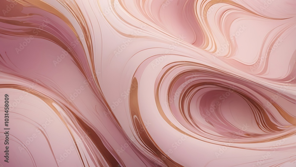 Poster close up, abstract style illustration background featuring a textured surface with swirling liquid f