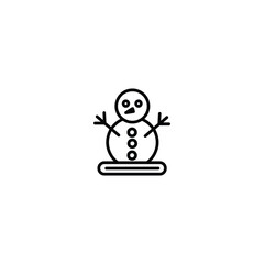 winter icon vector line design