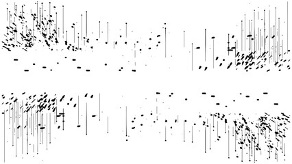 Black and white grunge frame. Distress overlay texture border. Vector grunge texture abstract background. Abstract grunge dust.