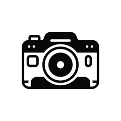 Black solid icon for camera