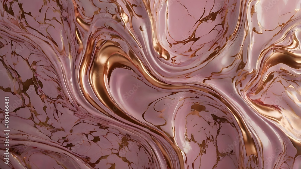 Poster close up, abstract style illustration background featuring a textured surface with swirling liquid f