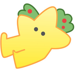 Christmas Christmas Pentagram No-Key Decoration Small Elements