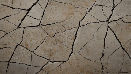 Fototapeta premium Abstract grungy textured background featuring a gray vintage, rough, concrete surface with cracks on it