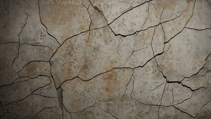 Obraz premium Abstract grungy textured background featuring a gray vintage, rough, concrete surface with cracks on it