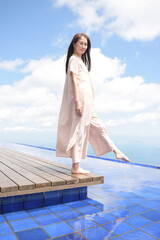 絶景のびわこテラス　女性　観光　景色　アクティビティ