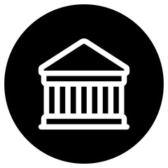 Editable bank, museum, library, courthouse vector icon. Part of a big icon set family. Perfect for web and app interfaces, presentations, infographics, etc