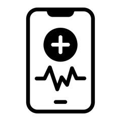 medical app Solid icon