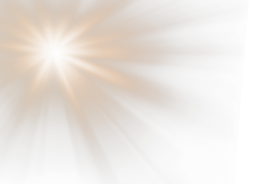 Radiant Golden Glow Effects, Solar Flares, and Sparkling Beams Isolated on Transparent Background for Stunning Starburst Effect