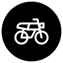 Editable motorbike vector icon. Vehicles, transportation, travel. Part of a big icon set family. Perfect for web and app interfaces, presentations, infographics, etc