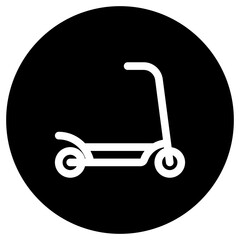 Editable kick scooter vector icon. Vehicles, transportation, travel. Part of a big icon set family. Perfect for web and app interfaces, presentations, infographics, etc