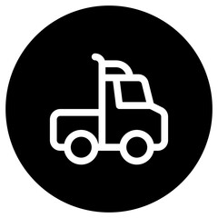 Editable semi-trailer truck vector icon. Vehicles, transportation, travel. Part of a big icon set family. Perfect for web and app interfaces, presentations, infographics, etc