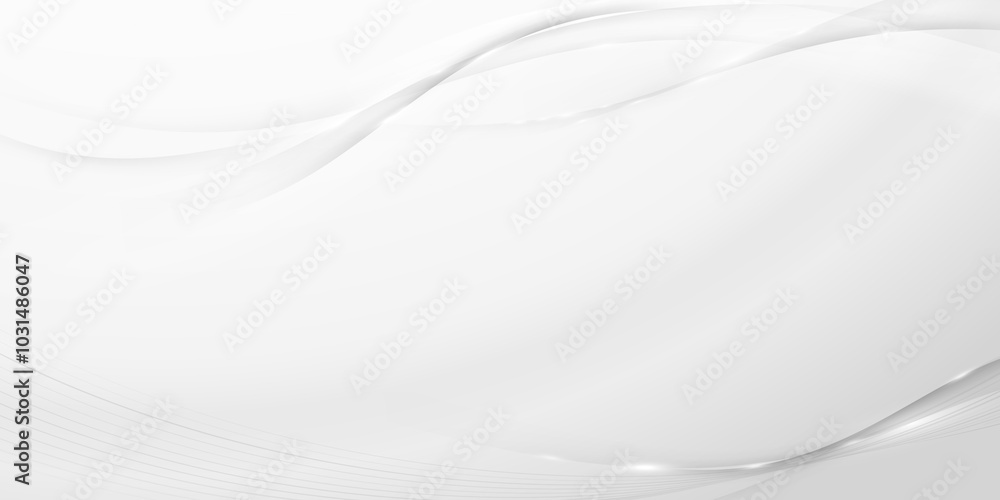 Wall mural elegant soft swoosh lines border background with copyspace for text. vector illustration