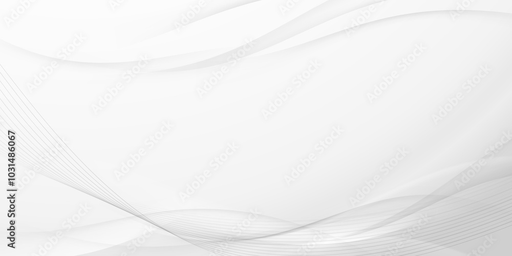 Poster grey soft abstract subtle elegant lines modern futuristic background template. vector illustration