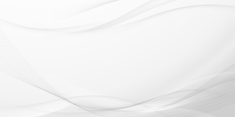 Grey soft abstract subtle elegant lines modern futuristic background template. Vector illustration