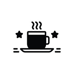 Black solid icon for espresso