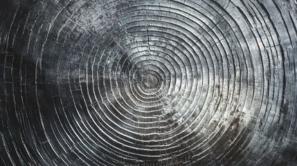Detailed Close-up of Tree Rings in Natural Texture