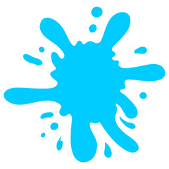 illustration of a blue splash