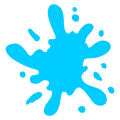 blue ink splashes