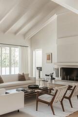 Fototapeta premium Contemporary Living Room Interior, Modern Living Room Interior.