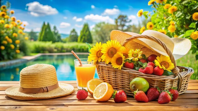 Vibrant and uplifting summer theme for a refreshing ambiance.