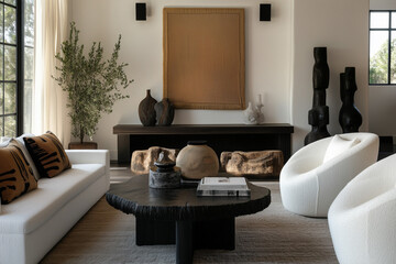 Contemporary Living Room Interior, Modern Living Room Interior.