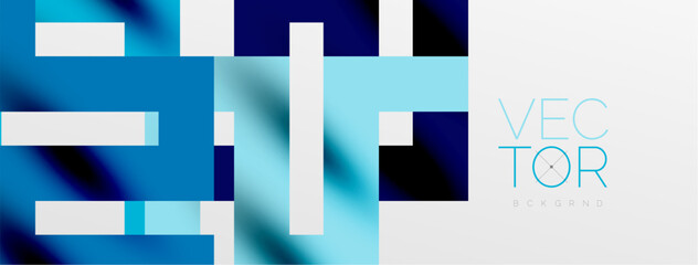 Colorful squares, lines minimal abstract background. Vector Illustration For Wallpaper, Banner, Background, Card, Book Illustration, landing page