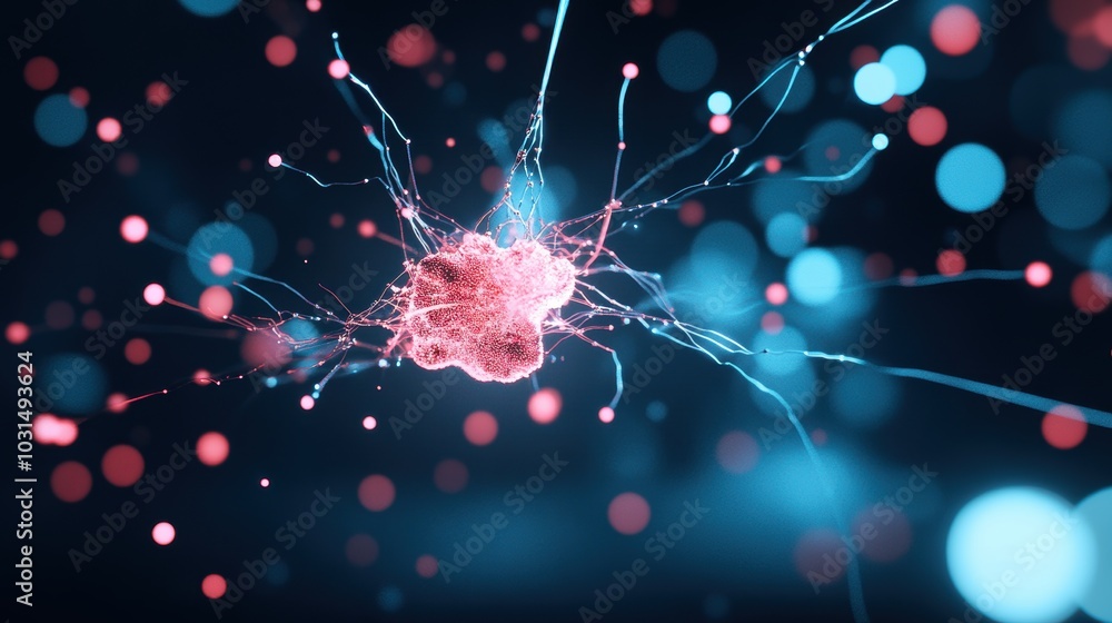 Poster a holographic projection displaying a complex network of information, representing a strategy that u