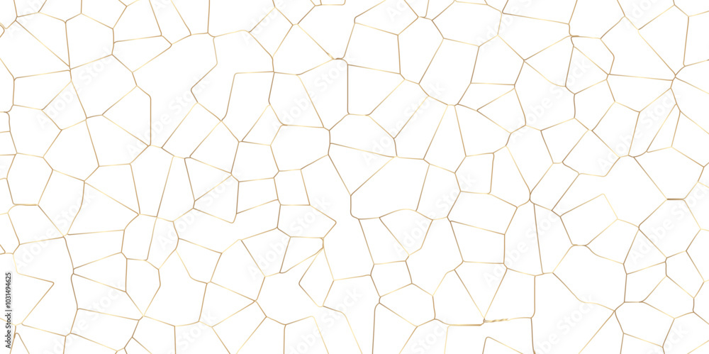 Poster abstract white broken stained glass background design with colorful line. geometric polygonal backgr