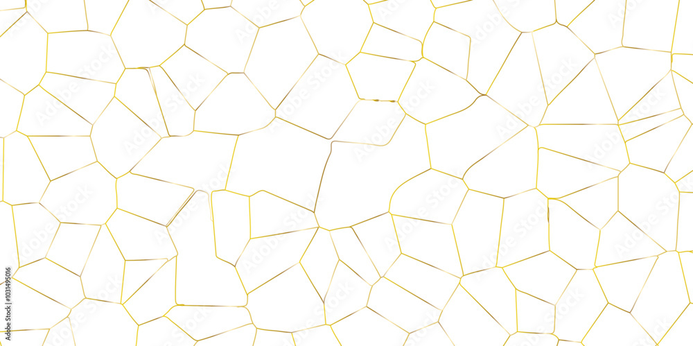 Poster abstract white broken stained glass background design with colorful line. geometric polygonal backgr