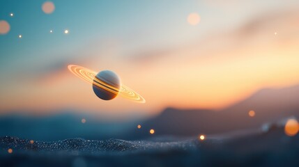 A spacecraft approaching a distant planet, capturing the excitement and anticipation of a new scientific endeavor.