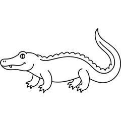 illustration of a crocodile