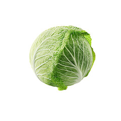 Fototapeta premium Fresh green cabbage with vibrant leaves, perfect for salads, cooking, and healthy meals. A nutritious addition to any dish.