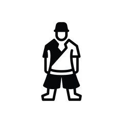 Black solid icon for style