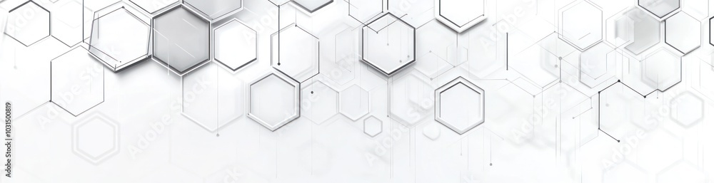 Poster Abstract Hexagon Pattern