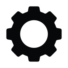 Gear icon set. Gear Settings symbol, cogwheel. Functions symbol. Settings icon vector general interface icon