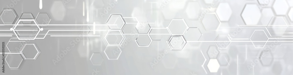 Poster abstract hexagon pattern