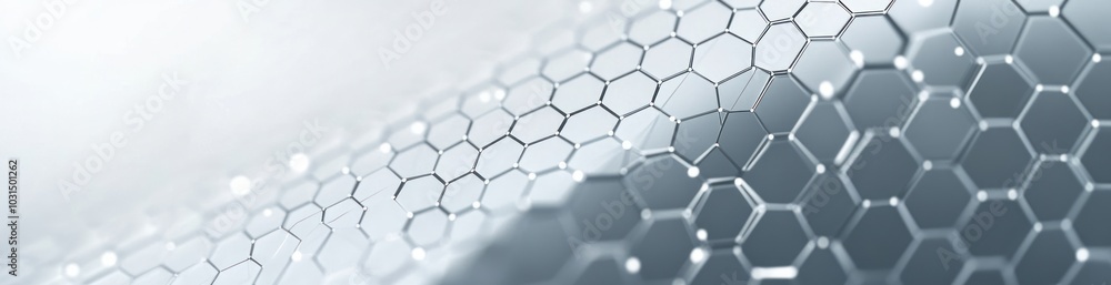 Poster abstract hexagon pattern