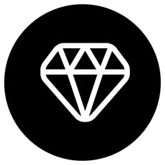 Editable diamond vector icon. Part of a big icon set family. Finance, business, investment, accounting. Perfect for web and app interfaces, presentations, infographics, etc