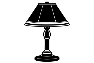 table lamps  silhouette vector illustration