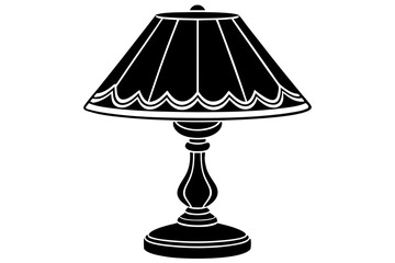 table lamps  silhouette vector illustration