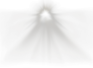 Solar Flare Ray Overlay with Sparkling Starburst and Spotlight Glow Effect Isolated on Transparent Background for Bright Lighting Enhancement