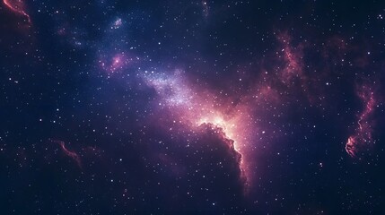 Obraz premium A Cosmic Landscape of Stars, Nebulae, and Dust