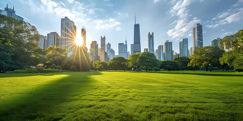 Fototapeta premium panorama of the city