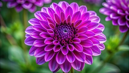 Obraz premium Vibrant purple flower in bloom with detailed petals, nature, garden, botanical, floral, beautiful, vibrant, petal, plant