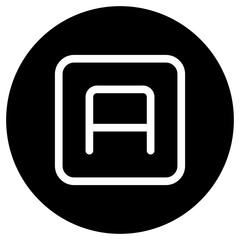 Fototapeta premium Editable camera auto mode, A letter vector icon. Part of a big icon set family. Perfect for web and app interfaces, presentations, infographics, etc